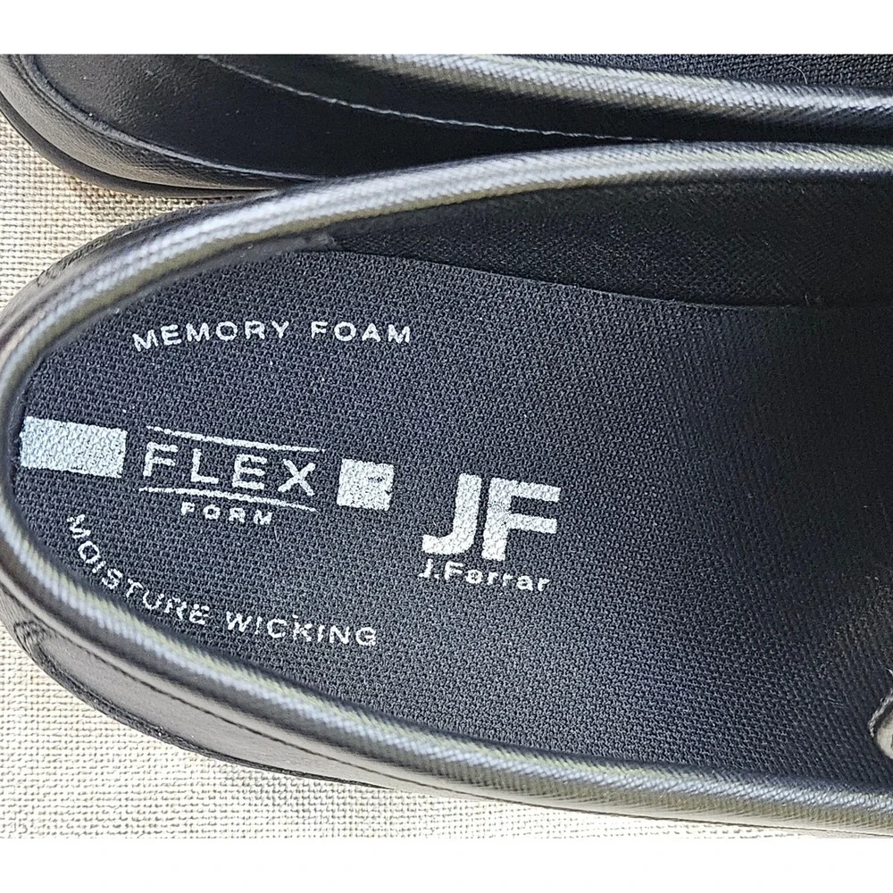 J. Ferrar Balter Loafers Mens 9.5 Black Flex Form Memory Foam Slip On Driver NEW